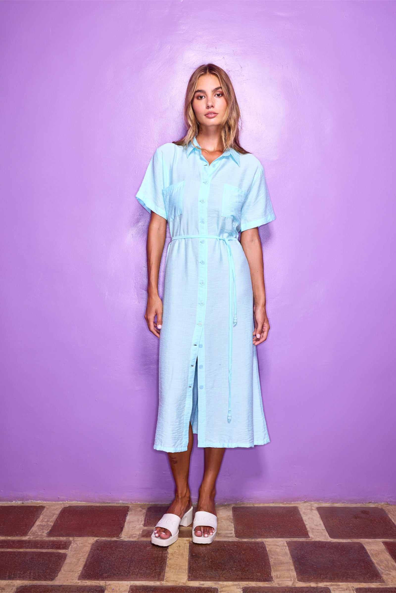 THE DESTINATION DRESS - AQUA