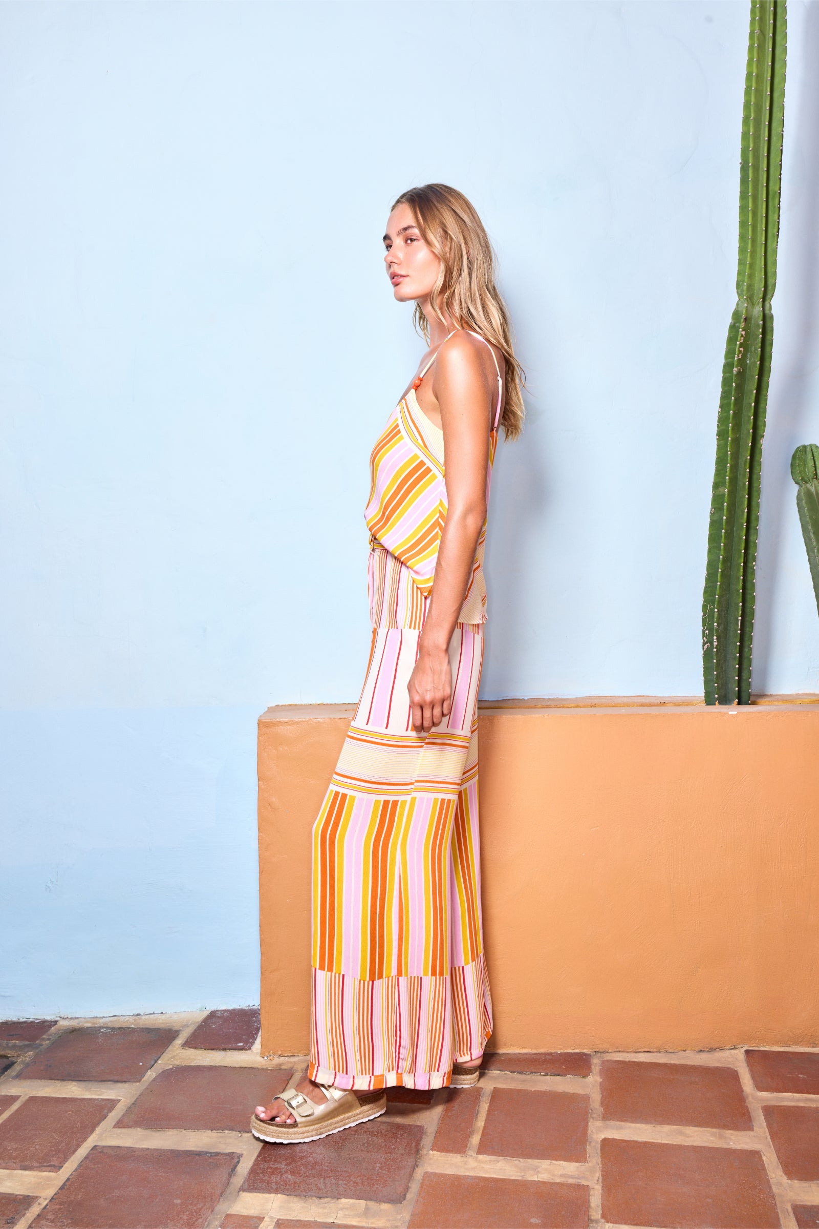 THE PAMELA CAMI - SOLEIL STRIPE