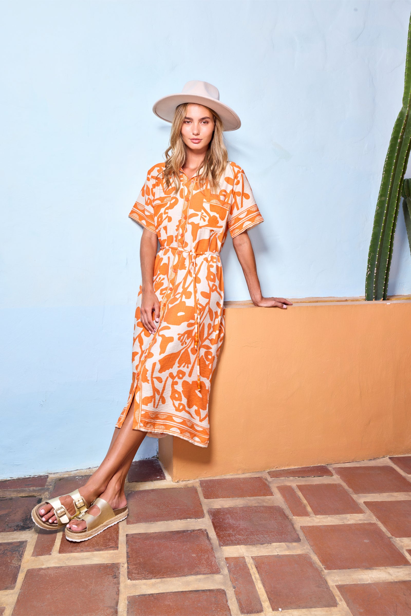 THE DESTINATION DRESS - SUNBURST ORANGE