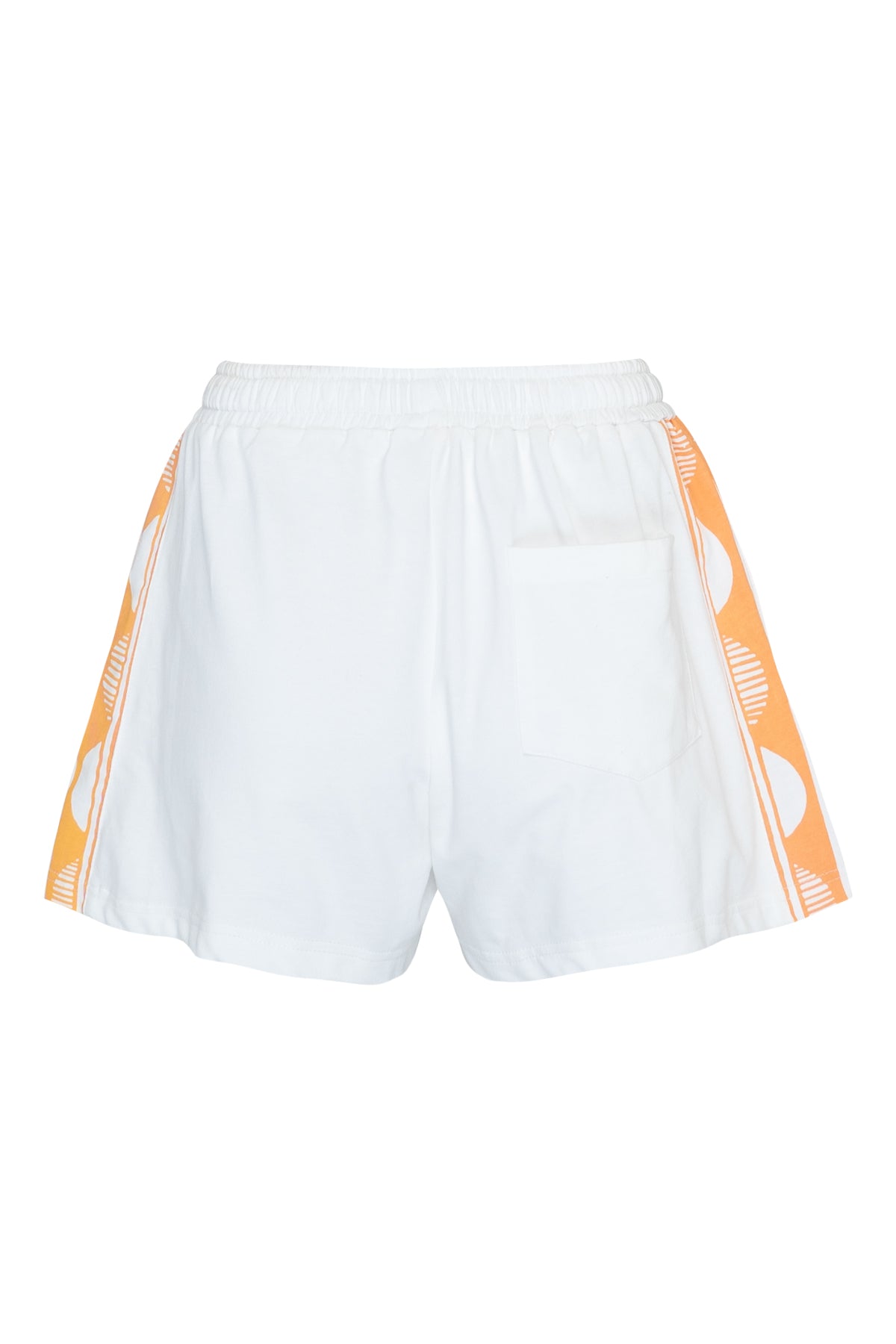 THE CALI SHORTS - OFF WHITE SUN BURST BOARDER PRINT