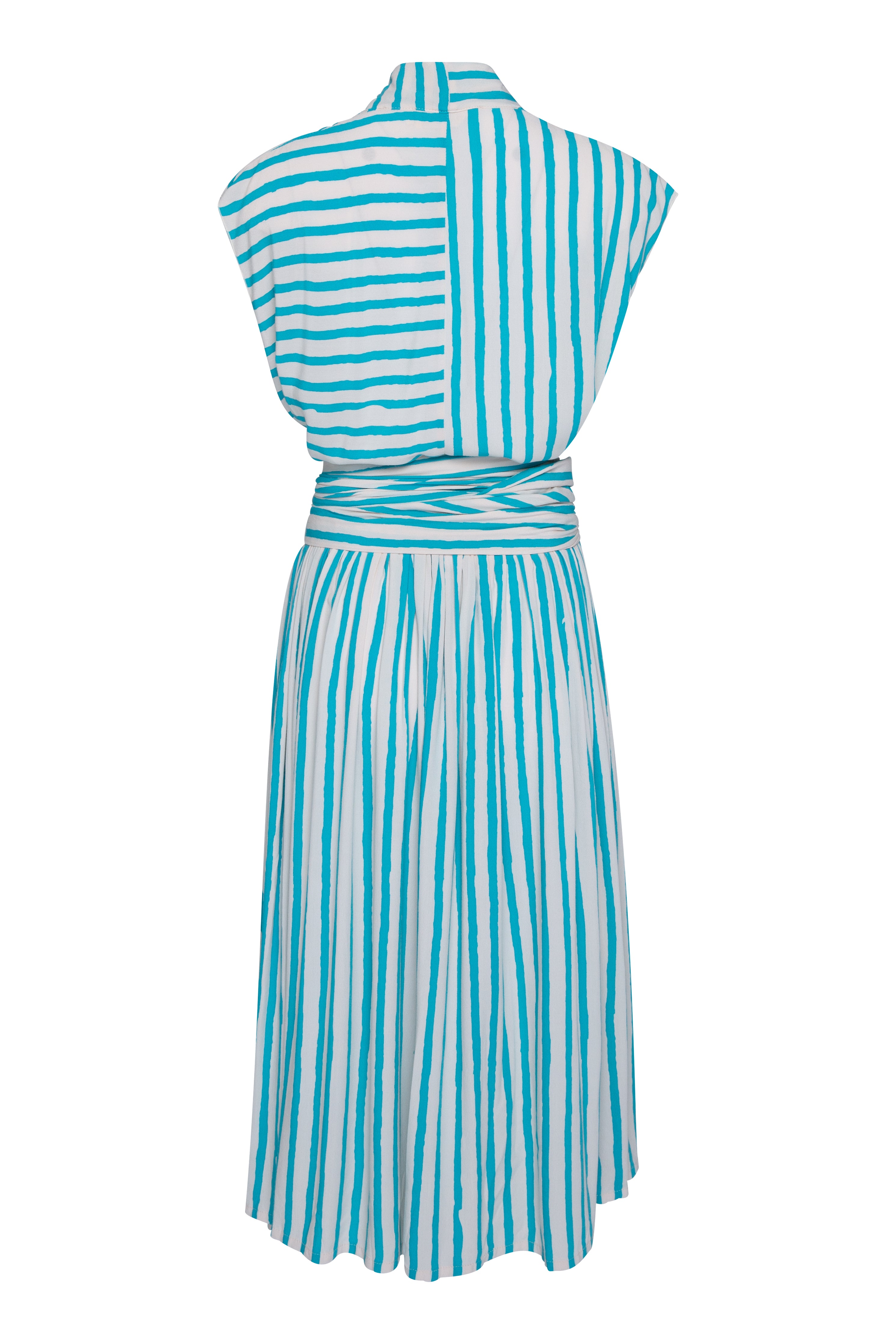 THE POINT DRESS - BLUE FILM STRIPE