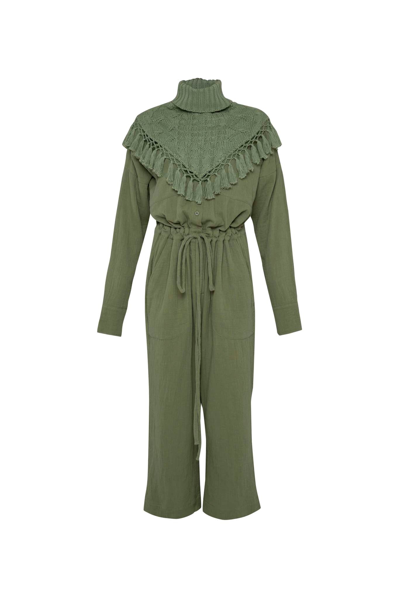 THE DYLAN JUMPSUIT - SAGE GREEN