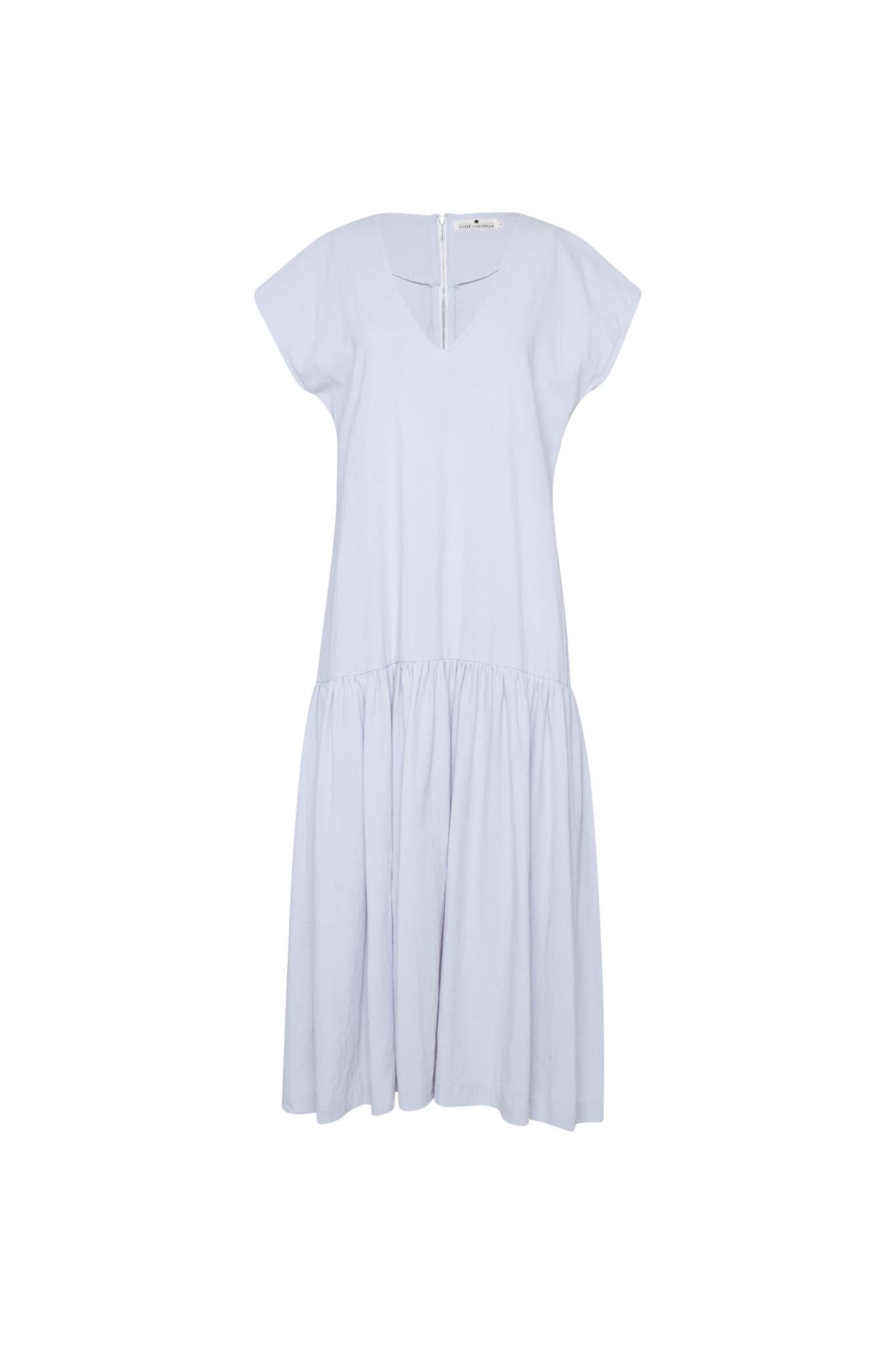 THE LIZZIE DROP WAIST DRESS - LILAC